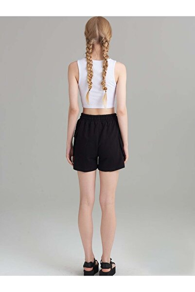 RİVUS Detailed Camisole Crop Tank Top - White