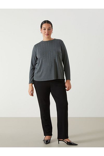 LC Waikiki Γυναικεία μπλούζα με σχέδιο LCW Crew Neck