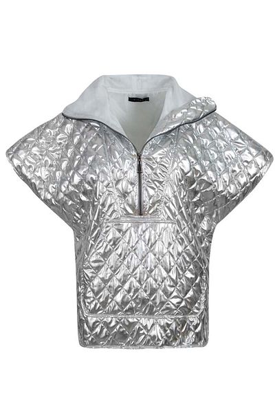 RİVUS Quilted Coat - Silver