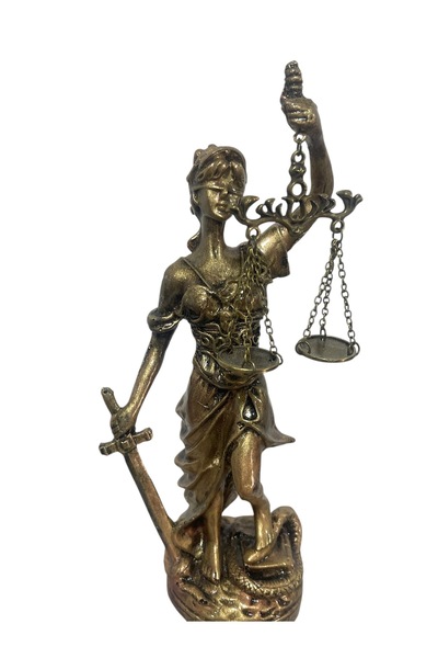 Home Adalet Terazisi Altın Renginde Themis Heykeli 23 cm