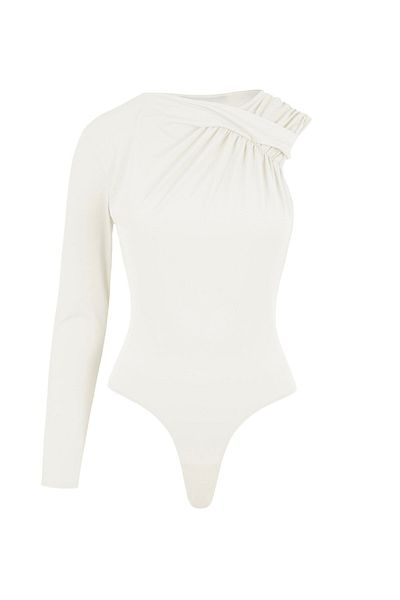 RİVUS Ecru Single Sleeve Collar Snap Body
