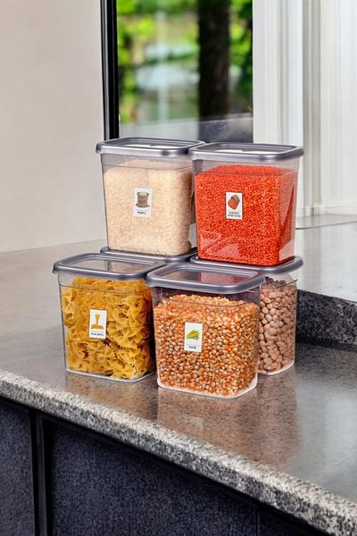 welcomein 2000 Ml. 6-Piece 12-Piece Food Rack Storage Set with Leak-Proof Cover