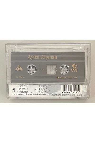 Plakevi İzmir Ayten Alpman Old 45S Cassette (Original Period Printing Cassette)