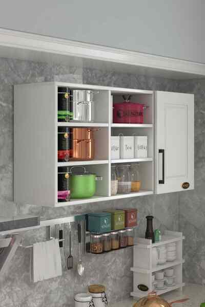 Kenzlife Hazır Mutfak Dolabı Nane60 Byz Mod1 60*120*32 Mebran Kapak Suntalam Gövde