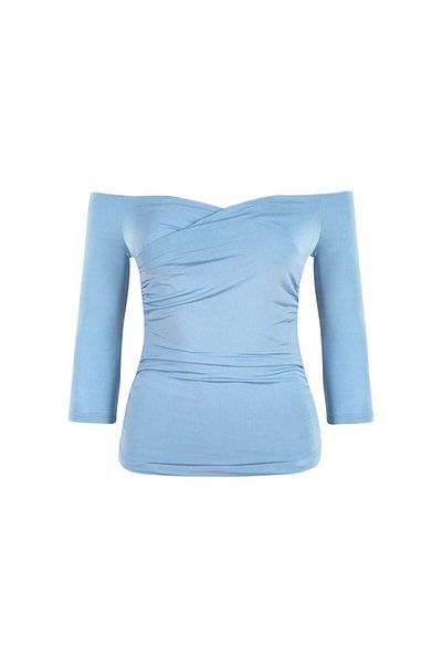 RİVUS Body cu gât barcă - Albastru
