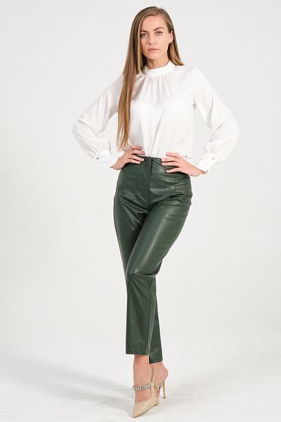 Shahiqa Ornamental Faux Leather Trousers