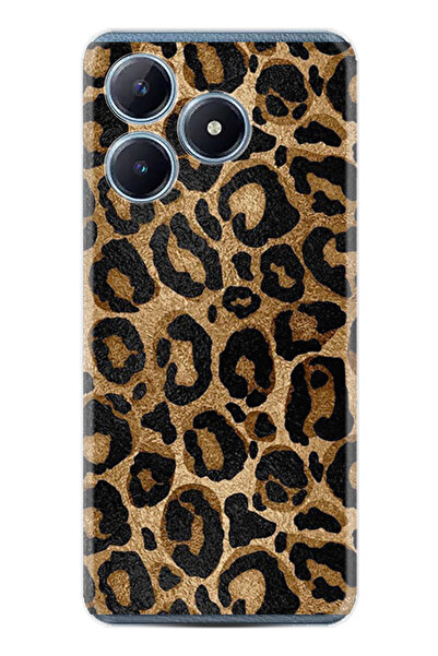 realme C61 Kılıf Boutique Baskılı Resimli Leopar Pcode -055