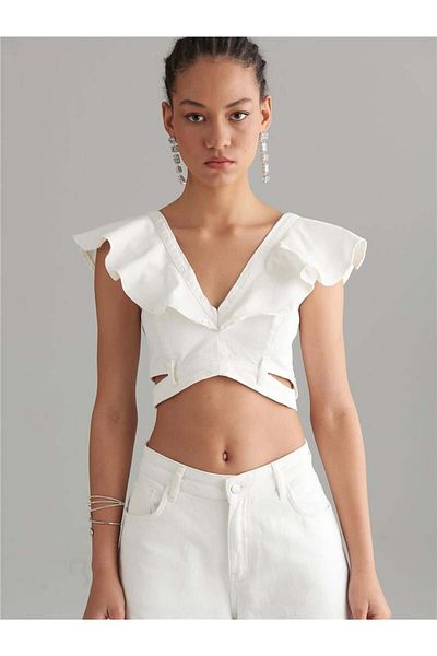 RİVUS Λευκό Jean Bustier - Βολάν