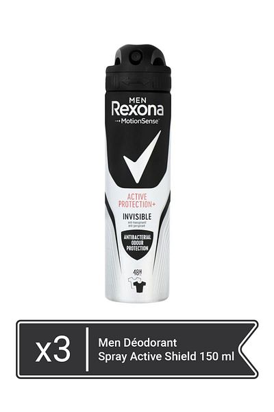 Rexona Men Deodorant Spray Active Shield 150 ml  x 3 pieces