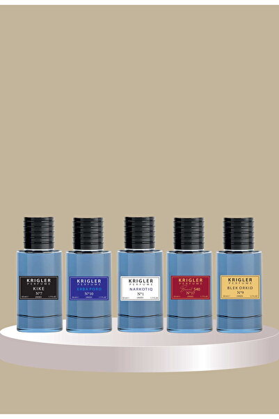 Krigler 5 Adet / 50 ml Karışık Unisex Parfüm 250 ml