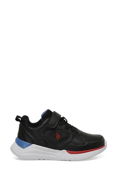 U.S. Polo Assn. Inter Jr 4Pr Black Boy's Sneaker - Comfortable Design
