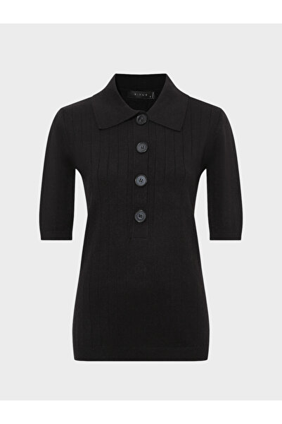 RİVUS Ікона з ґудзиками на комірі, рукавами-крильцями та трикотажною блузою -...