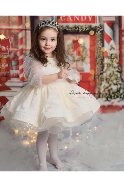 Hly Karol Tasarım فستان للفتيات الصغيرات من Pearl Lady Vintage، عيد ميلاد، فس...