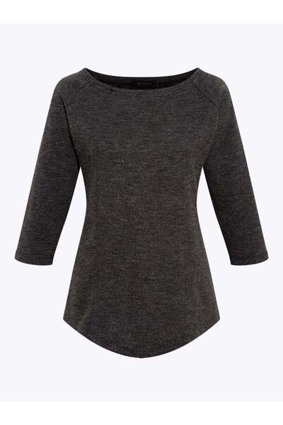 RİVUS Beli Pencere Detaylı Bluz - Antrasit