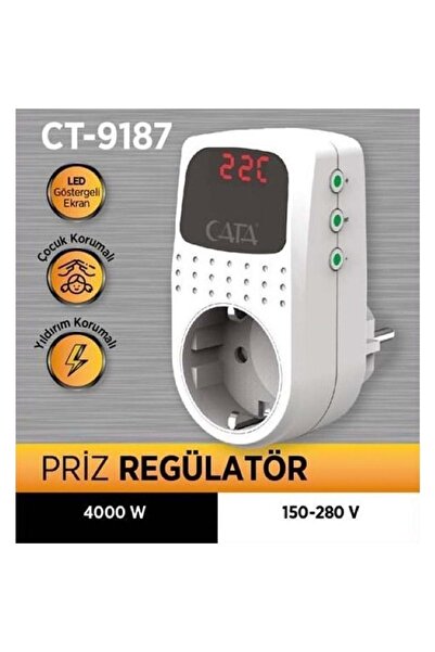 Cata CT-9187 AKIM KORUMALI PRİZ REGÜLATÖR 2 ADET