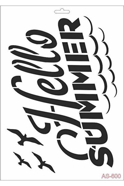 Cadence As600 - A4 Stencil Hello Summer We Miss You