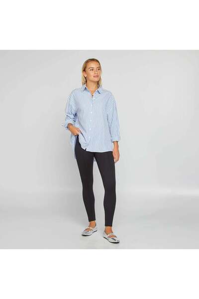 KIABI Long leggings with high waist BLACK