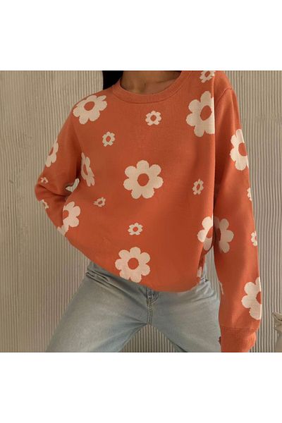SHUGAA Pulover tricotat cu model DAISY FATA FEMEI