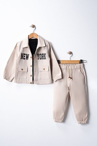 Çelix Kids Set de 3 piese NewYork de iarnă pentru băiat