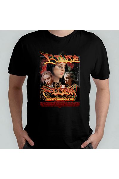 Pixxa Μπλουζάκι Billie Eilish Crew Neck 100% βαμβακερό - Μοντέλο 2