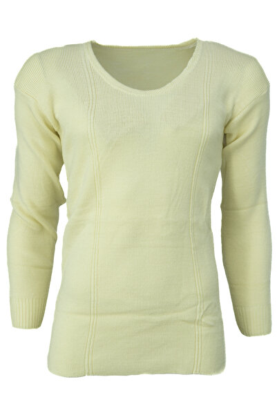 Oppland Мъжки зимни 100% вълнени термо бельо с дълги ръкави, дебели, класичес...