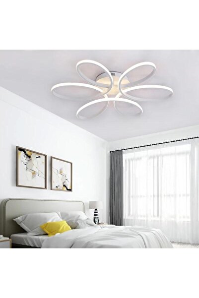 KRAYDINLATMA 45 cm Beyaz Papatya Beyaz Led