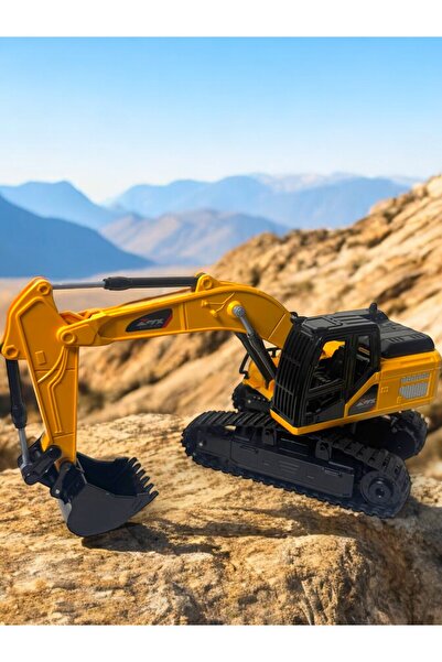YILDIRIM OYUNCAK Uzaktan Kumandalı Full Fonksiyon Şarjlı Işıklı Kepçe 360 Derece Dönen Kepçe Model Kazıcı
