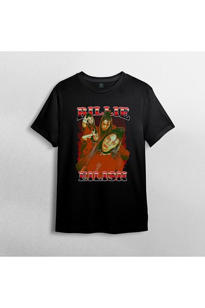Pixxa Μπλουζάκι Billie Eilish Crew Neck 100% βαμβακερό - Μοντέλο 1