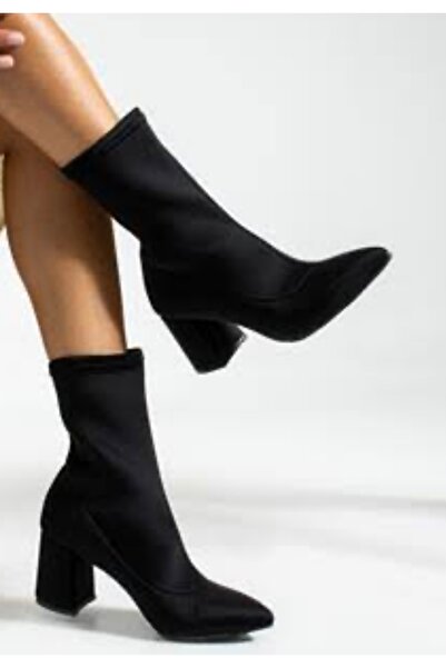 modadanall streç,dalgıç kumaş,kalın topuk,çorap,bot