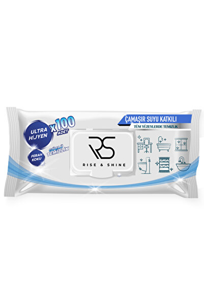 Rise & Shine Çamaşır Suyu Katkılı Yüzey Temizleme Havlusu 100'lü