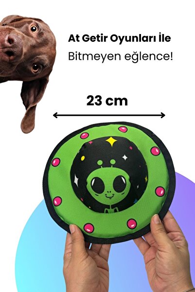 Havhav Uzaylı Dostum Köpek Oyuncak Seti Mama Saklamalı, Vikvik Sesli Uzaylı ve Ufo Peluş Köpek Oyuncakları