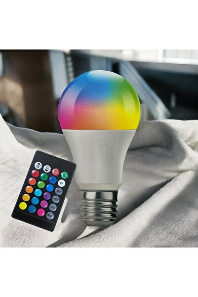 Tek-İş Ampul Rgb Uzaktan Kumandalı 16 Renk 9 Watt 800 Lümel