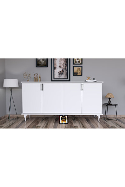 KONAK EV EŞYALARI Dimora 1.kalite %100 Mdf 4 Kapaklı Mdf Konsol,tv Ünitesi,de...
