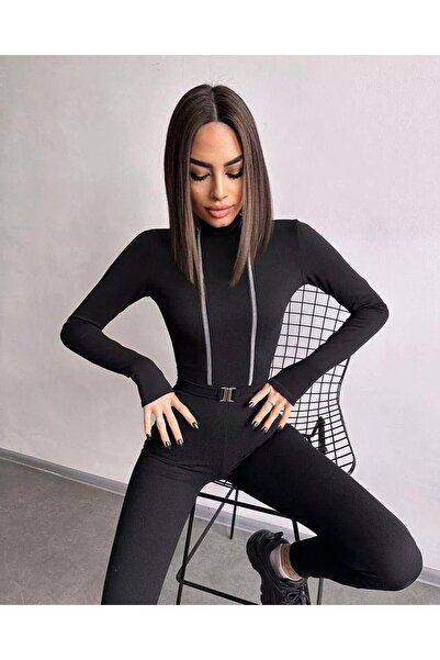 hipnoz butik salopetă sport cu jumătate de gât țestoasă pentru femei