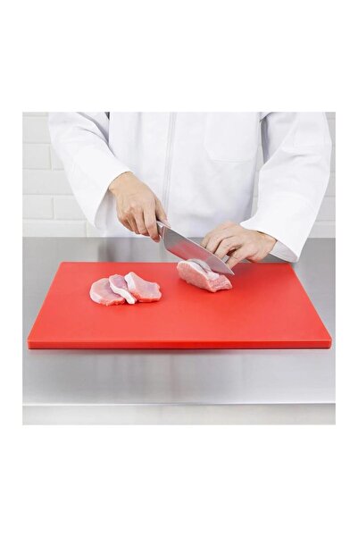 Türkay 3-Pack 40X30X2 cm Polyethylene Red Cutting Board Cutting Sheet 4726