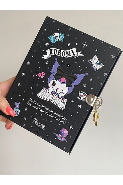 BLA GROUP Hello Kitty - Gilimli Diary Kuromi, Memory Book and Planner Diyary Key Gift School