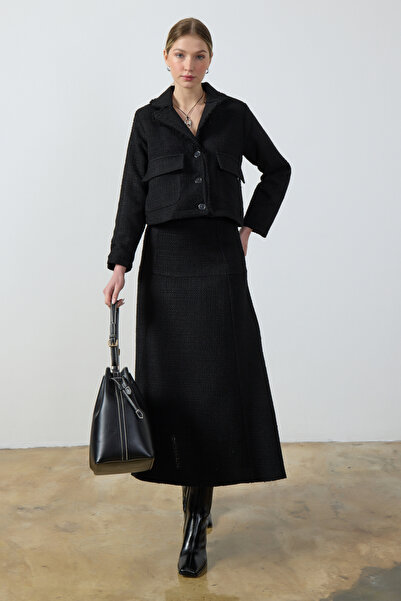 Birgül Bektaş Siyah Tüvit Takım