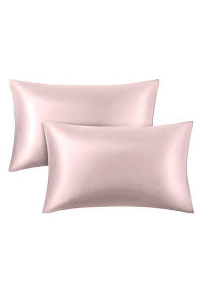 DUSK Satin de Matase 2 Piese 50x70 Fata de Perna cu Par Cret