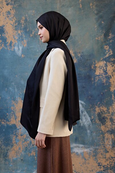 İpekhan Φθινοπωρινό Χειμώνα Μεταξένιο Ζακάρ Σάλι Μαύρο 9018-06