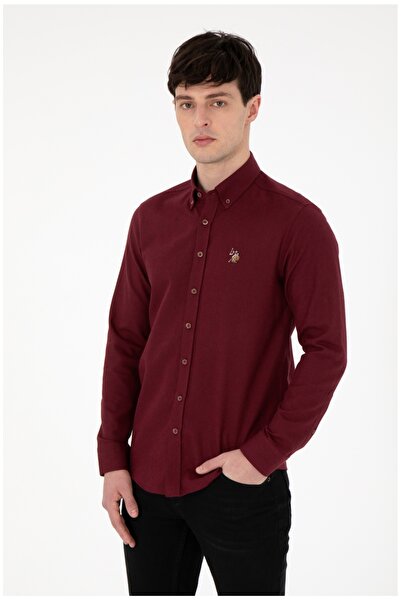 U.S. Polo Assn. U.S. Polo Assn. мъжка риза с копчета, 100% памук, прилепваща кройка (Özse Giyim)