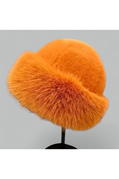 Pinty Design قبعة كوركالاب صناعية بلون برتقالي