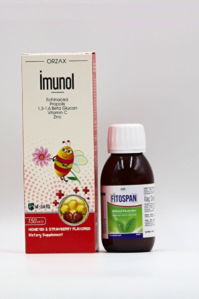 İmunol Propolis İçeren Ballı Çilekli Şurup ve Fitospan Bitkisel Öksrk Şurubu