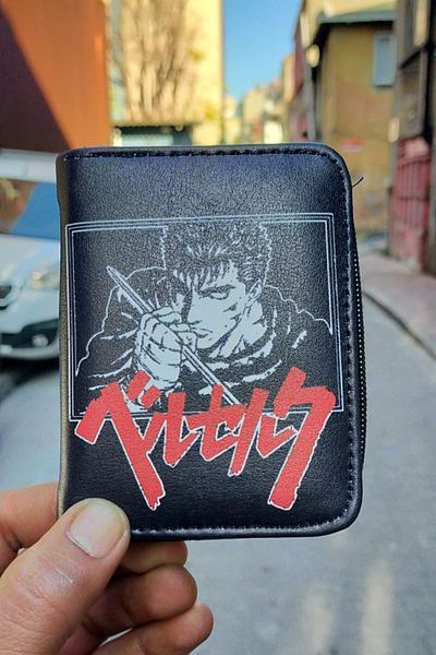 Köstebek Black Anime Berserk Mango Griffith Short Wallet