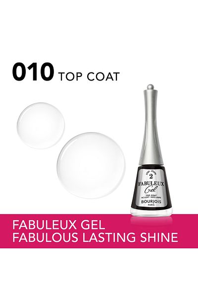 Bourjois Fabuleux Gel Nail Polish - 10 - Top Coat, 9ml