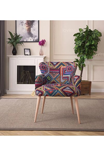 VENQM Berjer Tekli Koltuk Balkon, Ofis, Bekleme, Güzellik Merkezi, Çay Seti