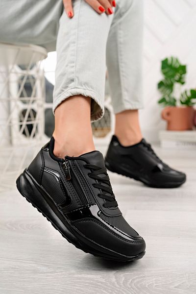 Hvz Tenis negru cu fermoar