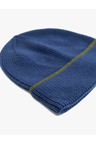 Koton В'язана шапка з складками, багатоколірна, з лінійними деталями