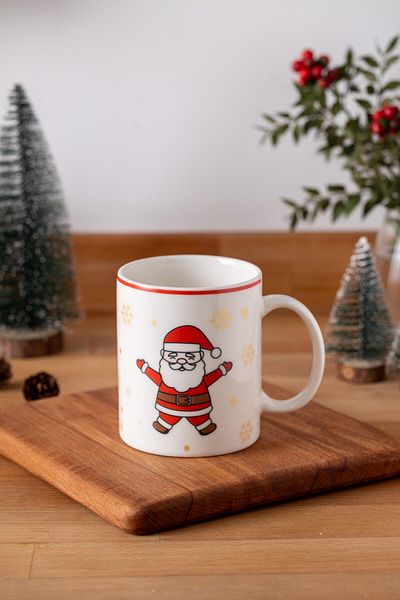 FH finehome Santa Claus Porcelain Christmas Mug