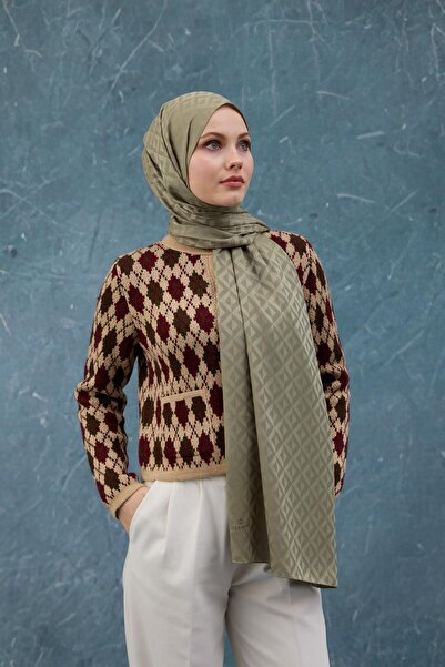 İpekhan Φθινοπωρινό Χειμώνα Μεταξένιο Ζακάρ Σάλι Πράσινο 9019-22