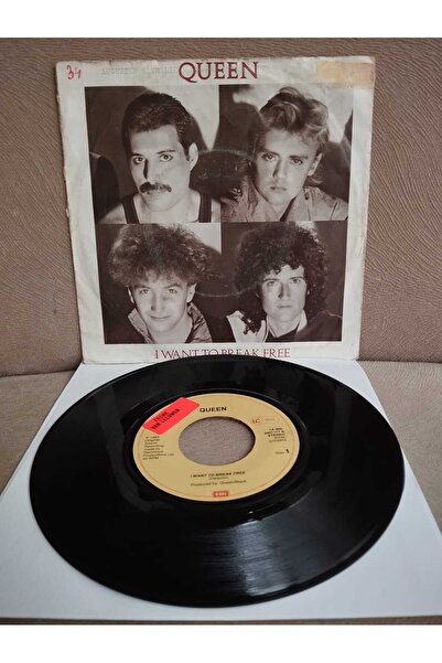 Plakperest Queen – I Want To Break Free -  1984  EEC(Avrupa)  Basım 45lik Plak
